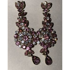 INDIAN PURPLE PLATED earrings new ethnic